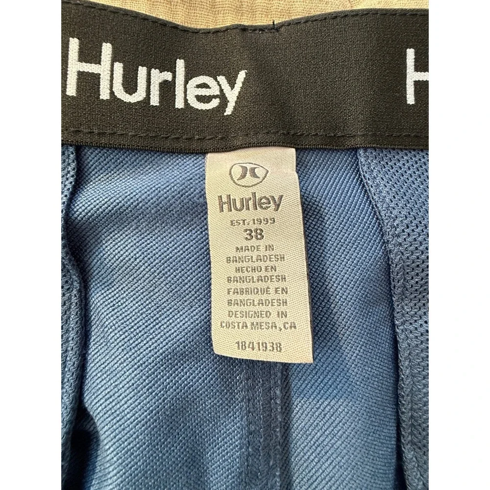 Hurley Shorts Mens 38 Blue‎ Hybrid Stretch Quick Dry Chino Style